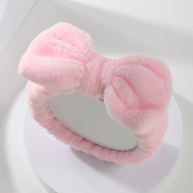 Cleanser Face - ชุดผ้าคาดผม ผ้ารัดข้อมือ ผ้าขนหนู ยืดหยุ่น นุ่ม สำหรับล้างหน้า