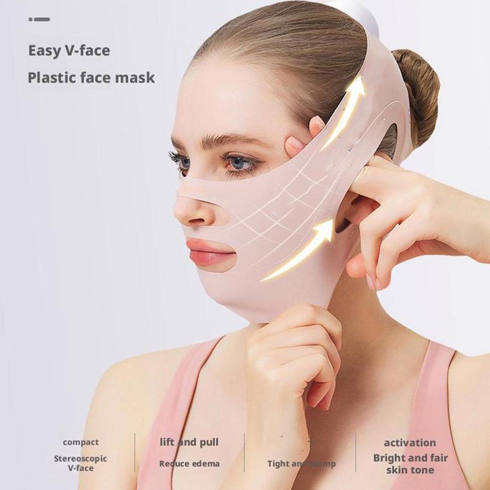Face Mask Skincare - ผ้าพันหน้ากระชับรูปหน้า V ช่วยยกกระชับผิวหน้า ลดเลือนริ้วรอย ระบายอากาศได้ดี ยืดหยุ่น