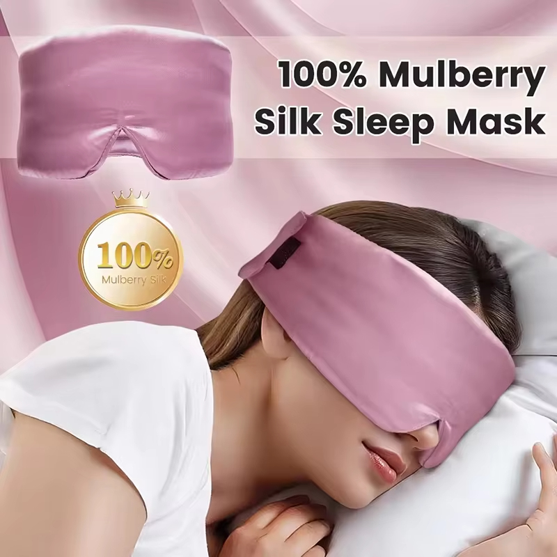 Skincare Glowing - ผ้าปิดตาสำหรับนอนหลับ ระบายอากาศได้ดี ป้องกันแสง สำหรับใช้ในชีวิตประจำวันและเดินทาง ผิวสัมผัสนุ่ม ลดเลือนริ้วรอย