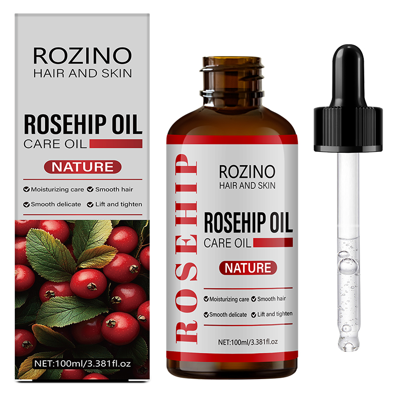 Face Oil Rosehip - 3. น้ำมันหอมระเหยโรสฮิปบริสุทธิ์ 38 ออนซ์ เหมาะสำหรับการดูแลผิวหน้า ผิวกาย