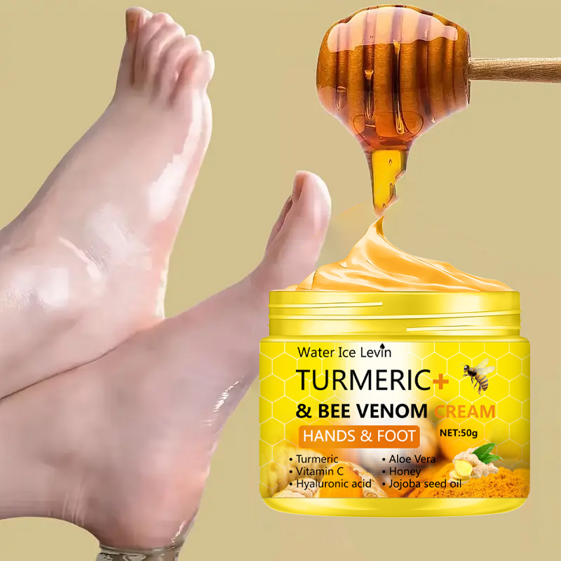 Urea Foot Cream - ครีมขมิ้นผสมพิษผึ้ง บำรุงผิวแห้งแตก แก้ปัญหาส้นเท้าแตก บำรุงผิวมือและเท้า ลดรอยแตก 50