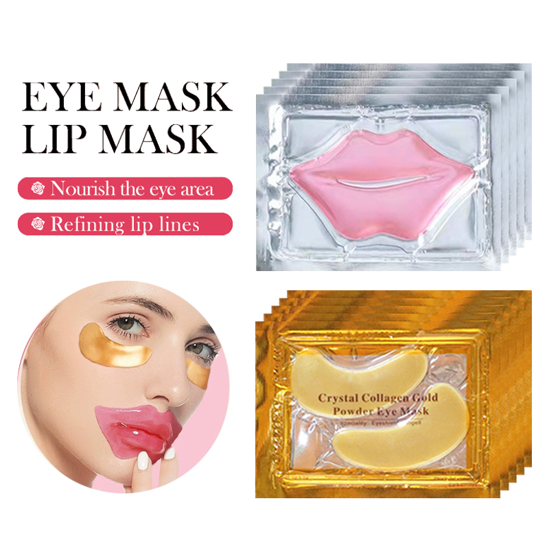 10/20pcs Golden Crystal Collag - Face Mask Skincare บทวิจารณ์และราคา
