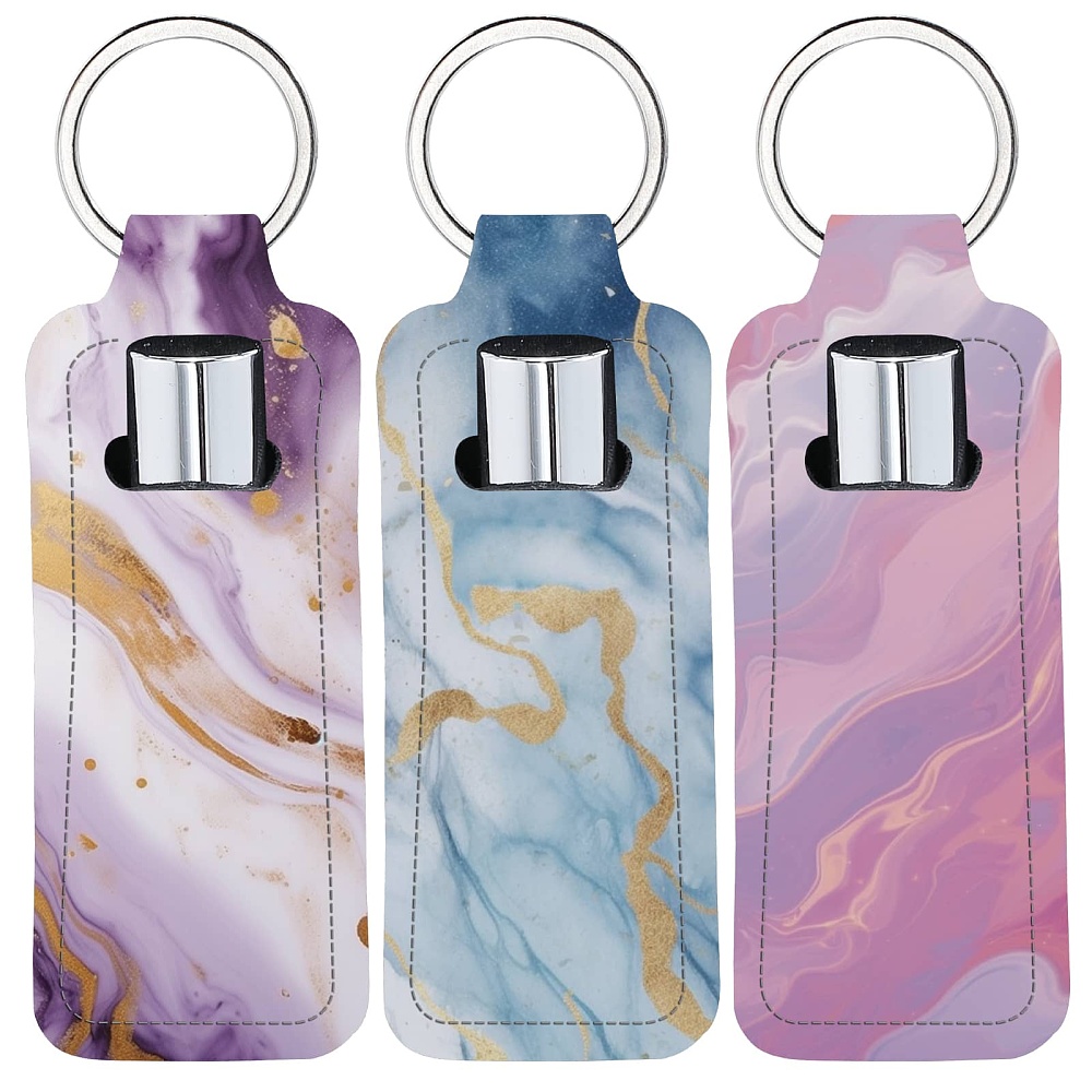 พวงกุญแจใส่ลิปสติกแบบลายหินอ่อ - Lip Balm บทวิจารณ์และราคา