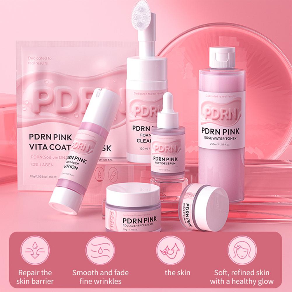 ชุดผลิตภัณฑ์บำรุงผิว Pink PDRN - Skincare Glowing บทวิจารณ์และราคา