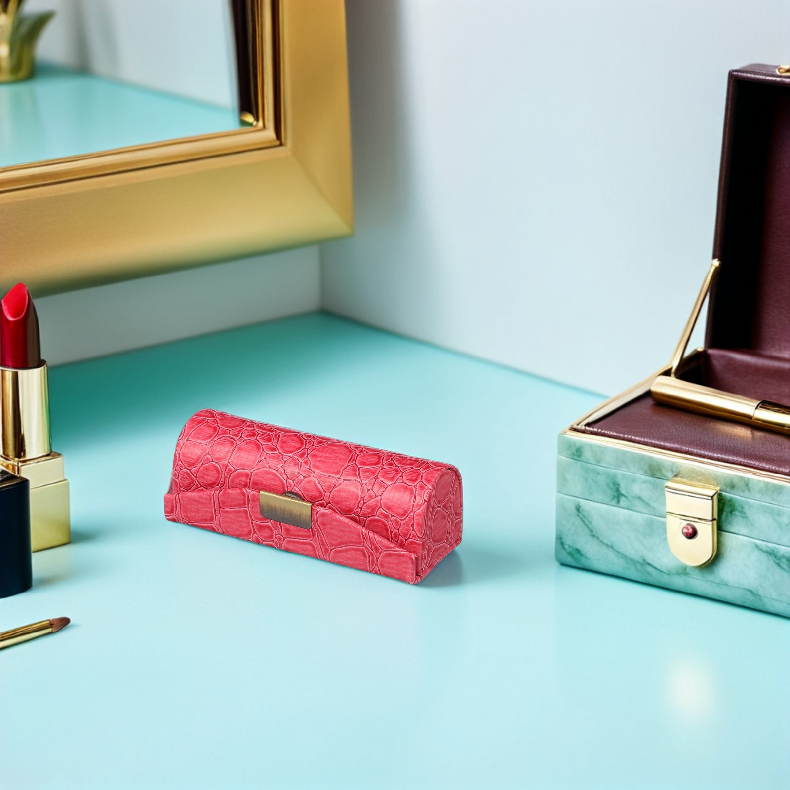 กล่องใส่ลิปสติก PU ขนาดเล็ก กล - Lip Balm บทวิจารณ์และราคา