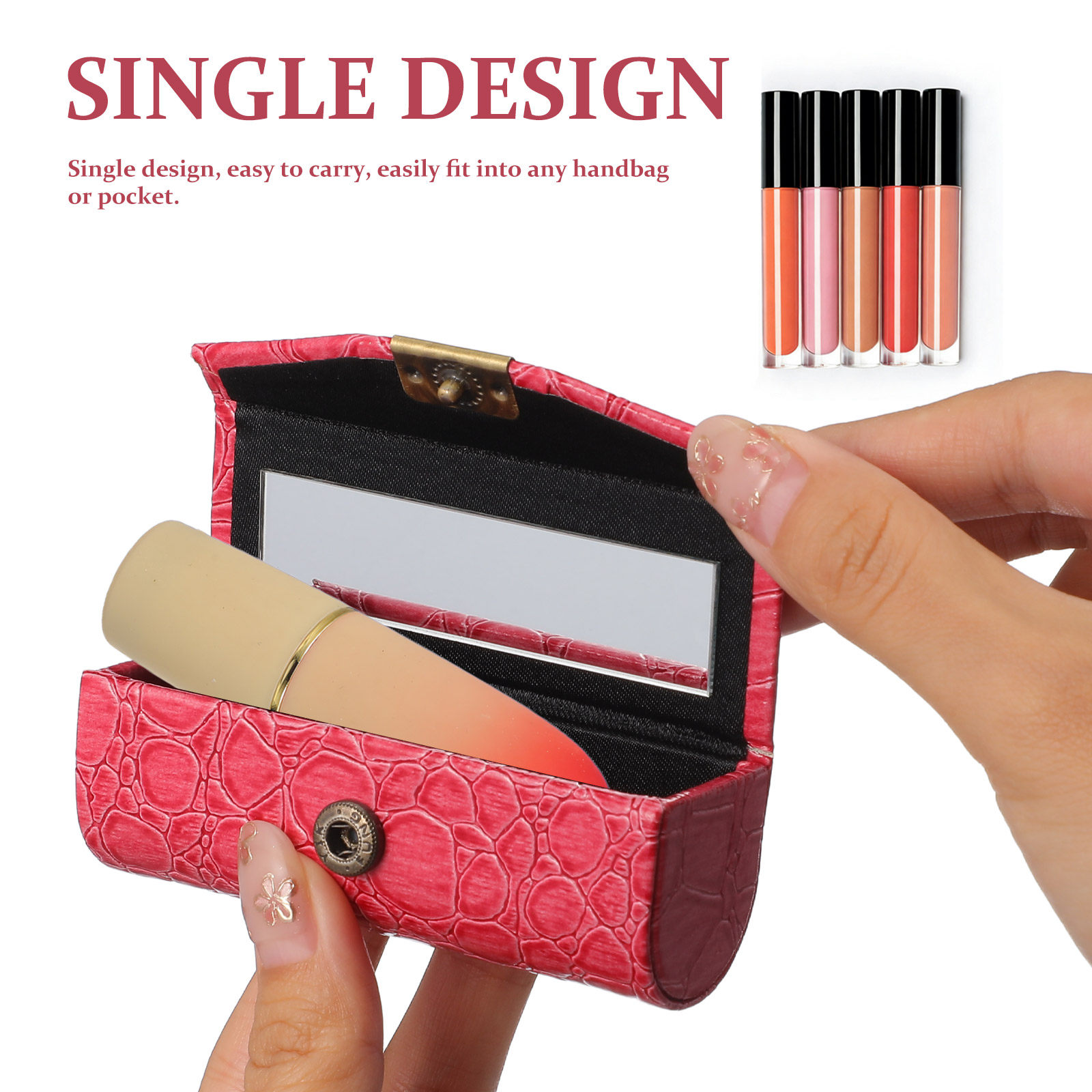 กล่องใส่ลิปสติก PU ขนาดเล็ก กล - Lip Balm บทวิจารณ์และราคา